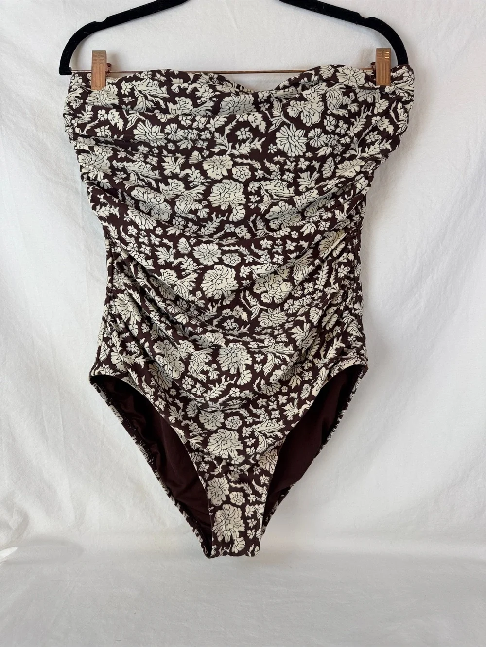 J. Crew One Piece Swimsuit Floral Women’s 14 - Picture 1 of 6